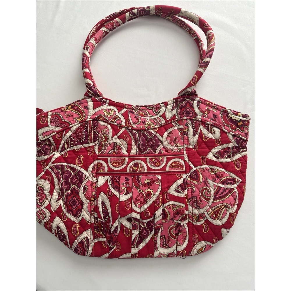 Vera Bradley Medium Floral‎ Cotton Shoulder Bag EUC Purse SIZE 11 1/2 X 5 1/2 X5